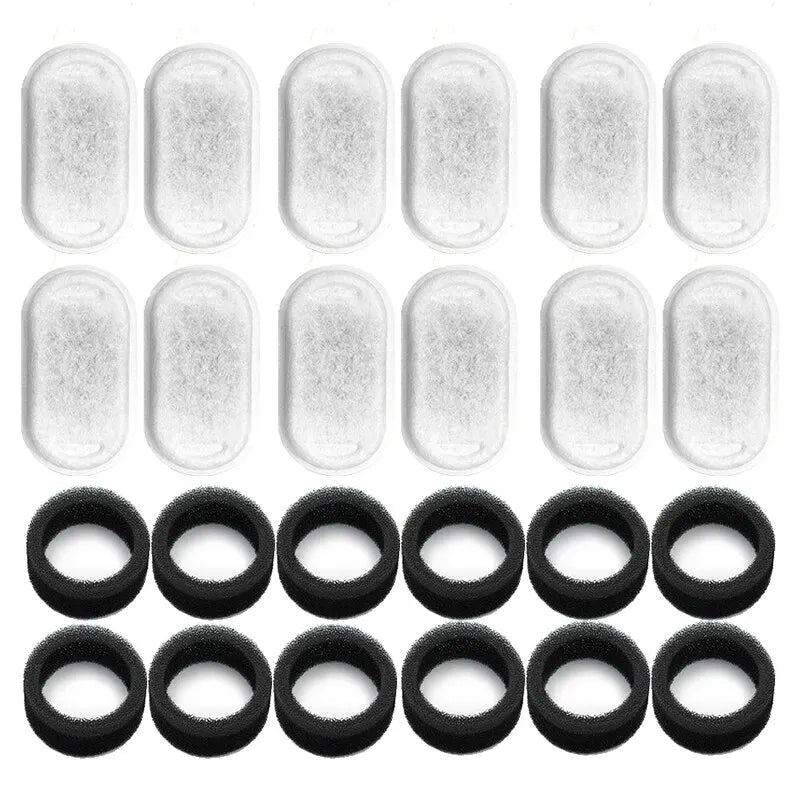 Cat Water Fountain Replacement Filters - Activated Carbon (12 Pack) - The Fluff Lab Australia