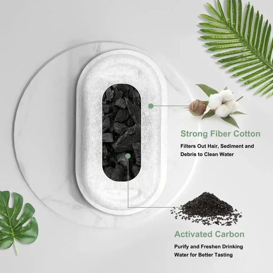 Cat Water Fountain Replacement Filters - Activated Carbon (12 Pack) - The Fluff Lab Australia