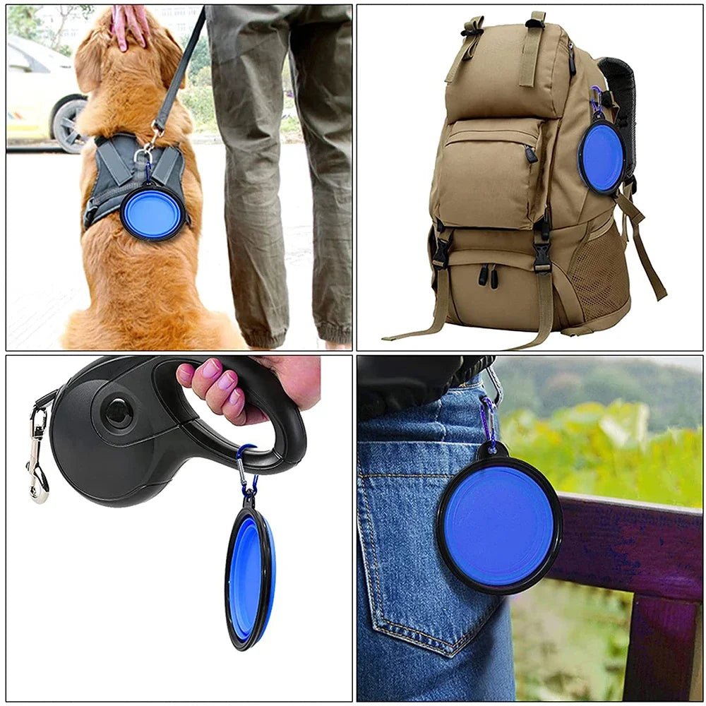 Collapsible Travel Dog Bowl 1000ML - The Fluff Lab Australia