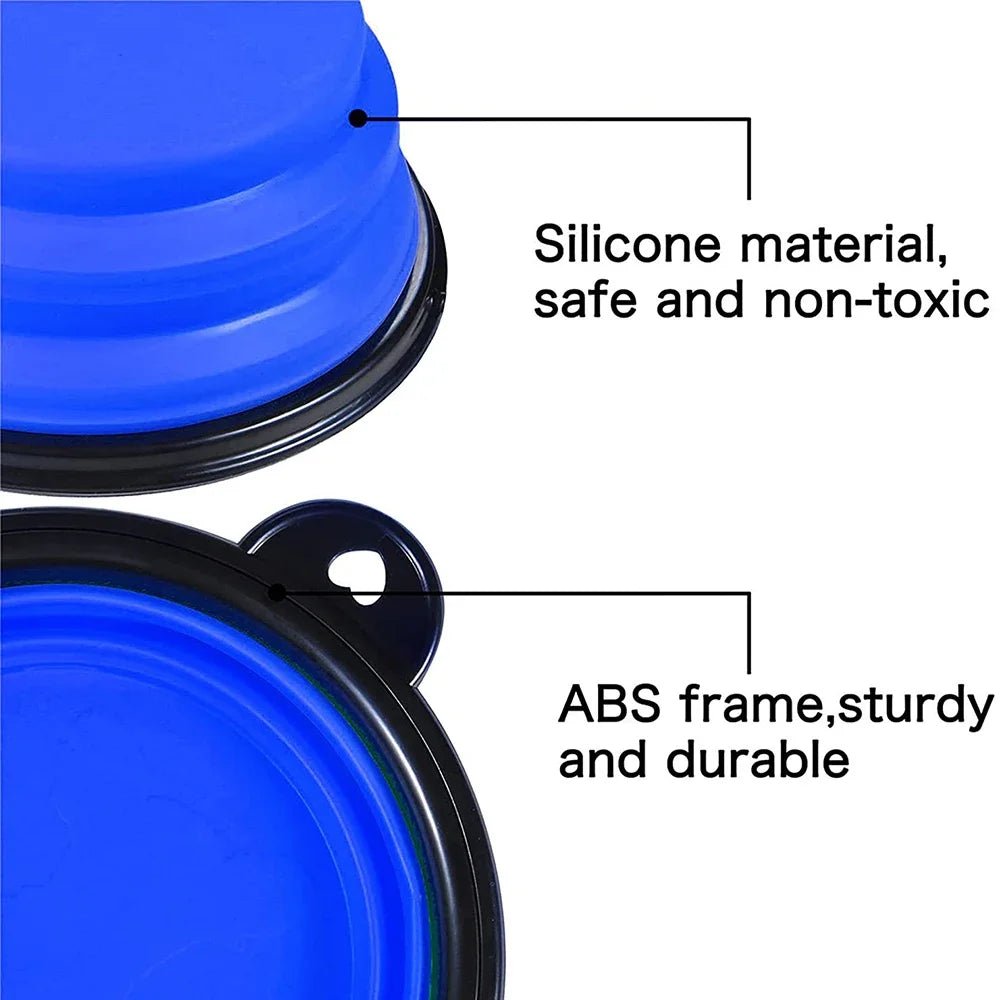 Collapsible Travel Dog Bowl 1000ML - The Fluff Lab Australia