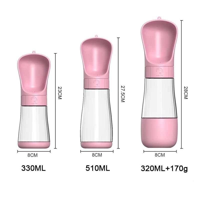 FluffFeast™ - 2 - in - 1 Pet Travel Bottle - The Fluff Lab Australia