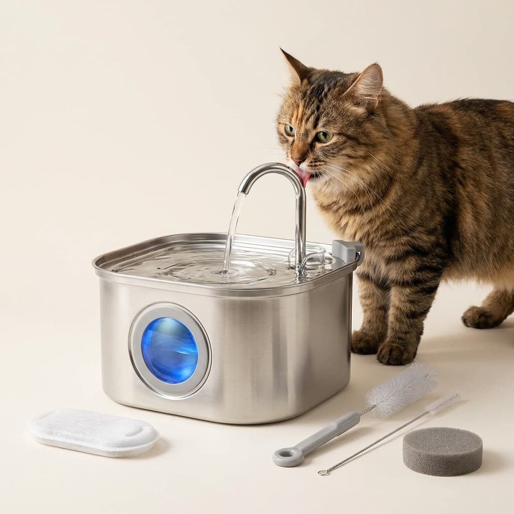 Stop Kidney Disease Before It Starts—lunea's Surgical - Grade Steel Prevents the Biofilm Plastic Fountains Can't - The Fluff Lab